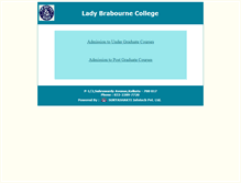 Tablet Screenshot of ladybrabourneadmissions.com